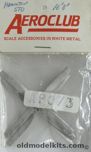 Aeroclub 1/72 (2) Hamilton Standard Four Blade 16'8 Diameter Propellers, APO73 plastic model kit